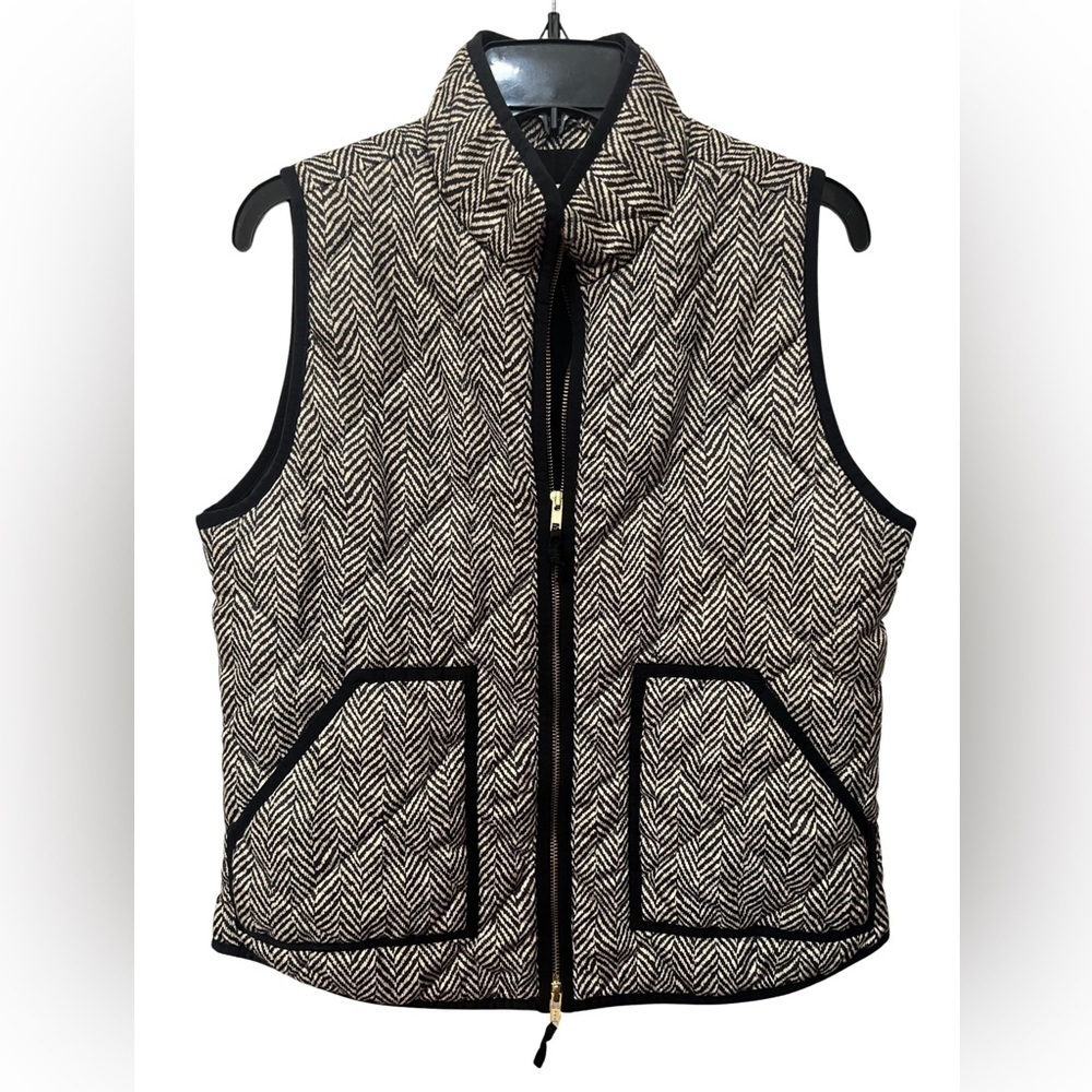 J. Crew Quilted Front Zip Vest